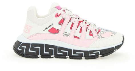 versace schoenne|Versace pink sneakers.